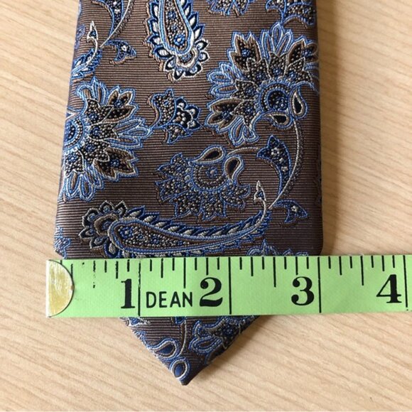 💕2/$30 💕Alfred Sung 100% Silk Paisley Pattern Tie NWOT - Picture 4 of 4